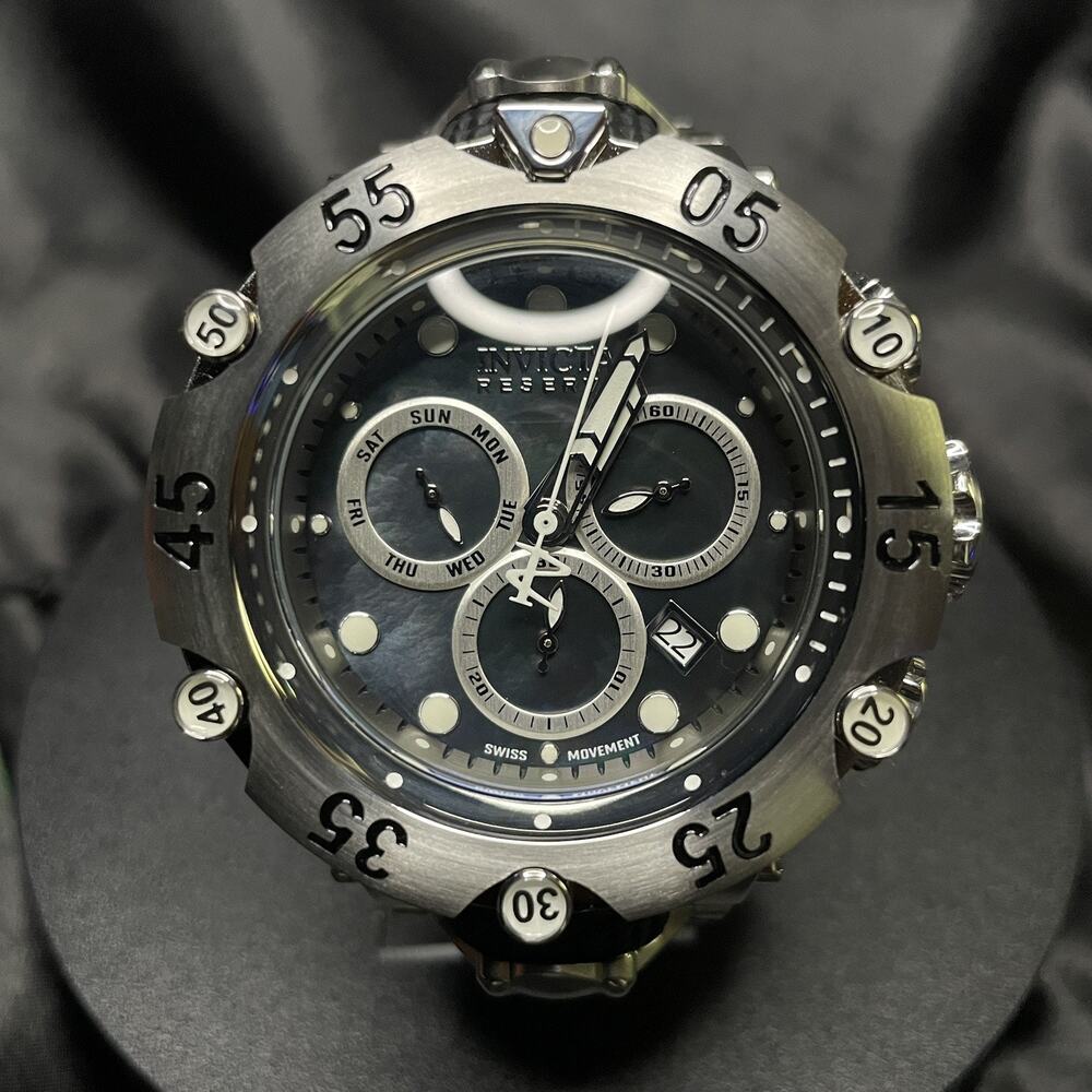 Invicta Reserve Venom Black MOP Dial Cobra Swiss 47157 CEO Signed & Lot 2660